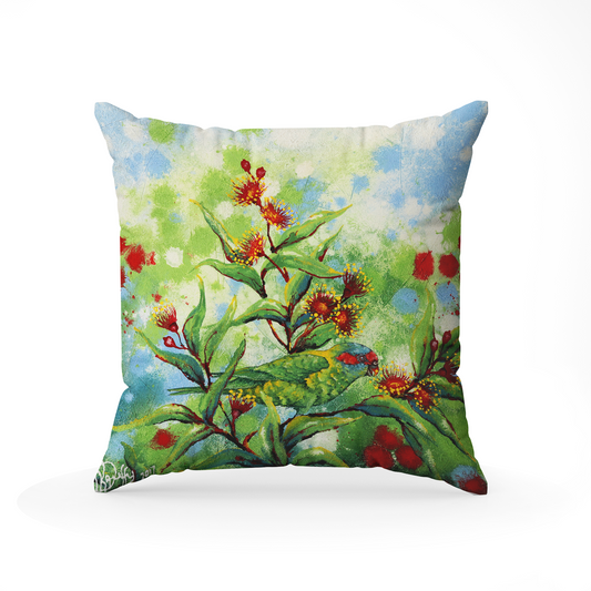 Musk Lorikeet Square Cushion Cover 2 of 3